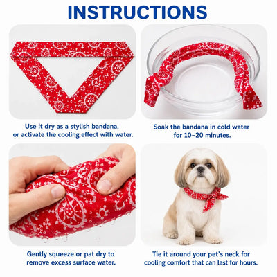 Shih Tzu Cooling Bandana Pack